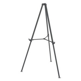 MasterVision BVCFLX11404 Quantum Heavy Duty Display Easel, 35.62" to 61.22" High, Plastic, Black