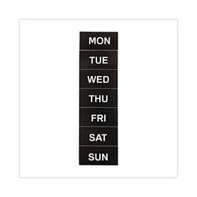 Mastervision BVCFM1007 Calendar Magnetic Tape, Days Of The Week, Black/white, 2" X 1"