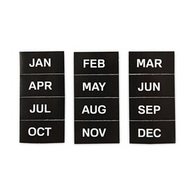 Mastervision BVCFM1108 Calendar Magnetic Tape, Months Of The Year, Black/white, 2" X 1"