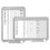 Mastervision BVCGA02109830 In-Out Magnetic Dry Erase Board, 24 x 36, White Surface, Silver Aluminum Frame, Price/EA