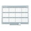 Mastervision BVCGA05106830 Magnetic Dry Erase Calendar Board, 12-Month, 48 x 36, White Surface, Silver Aluminum Frame, Price/EA