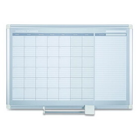 Mastervision BVCGA0597830 Monthly Planner, 48x36, Silver Frame