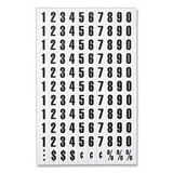 Mastervision BVCKT2020 Interchangeable Magnetic Board Accessories, Numbers, Black, 0.75