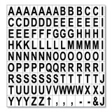 Mastervision BVCKT2220 Interchangeable Magnetic Characters, Letters, Black, 3/4