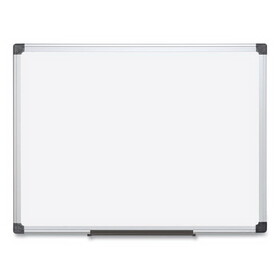 MasterVision MA0207170 Value Lacquered Steel Magnetic Dry Erase Board, 18 x 24, White, Aluminum