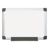 MasterVision BVCMA0212170MV Value Melamine Dry Erase Board, 18 X 24, White, Aluminum Frame