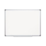 Mastervision BVCMA0300790 Earth Silver Easy-Clean Dry Erase Board, Reversible, 36 x 24, White Surface, Silver Aluminum Frame