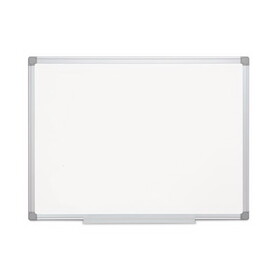 Mastervision BVCMA0300790 Earth Silver Easy-Clean Dry Erase Board, Reversible, 36 x 24, White Surface, Silver Aluminum Frame
