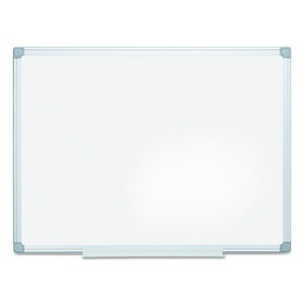 Mastervision BVCMA0500790 Earth Silver Easy-Clean Dry Erase Board, Reversible, 48 x 36, White Surface, Silver Aluminum Frame