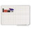 Mastervision BVCMA0592830A Grid Planning Board W/ Accessories, 1x2" Grid, 48x36, White/silver, Price/EA
