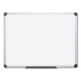MasterVision BVCMA2107170 Value Lacquered Steel Magnetic Dry Erase Board, 96 x 48, White Surface, Silver Aluminum Frame