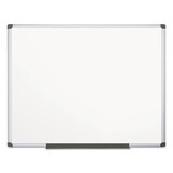 MasterVision BVCMA2707170 Value Lacquered Steel Magnetic Dry Erase Board, 48 X 72, White, Aluminum Frame