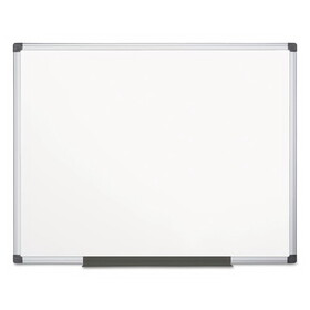MasterVision BVCMA2707170 Value Lacquered Steel Magnetic Dry Erase Board, 72 x 48, White Surface, Silver Aluminum Frame