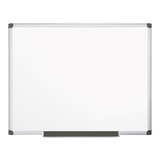 MasterVision BVCMA2712170MV Value Melamine Dry Erase Board, 48 X 72, White, Aluminum Frame