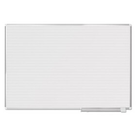 Mastervision BVCMA2794830 Ruled Magnetic Steel Dry Erase Planning Board, 72 x 48, White Surface, Silver Aluminum Frame