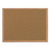 MasterVision BVCMC070014231 Value Cork Bulletin Board With Oak Frame, 24 X 36, Natural