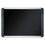 Mastervision BVCMVI030301 Soft-touch Bulletin Board, 36 x 24, Black Fabric Surface, Aluminum/Black Aluminum Frame, Price/EA