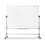 MasterVision BVCRQR0221 Earth Silver Easy Clean Mobile Revolver Dry Erase Boards, 36 x 48, White Surface, Silver Steel Frame, Price/EA