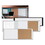 Mastervision BVCXA42003700 Combo Cubicle Workstation Dry Erase/Cork Board, 48 x 18, Tan/White Surface, Aluminum Frame, Price/EA
