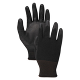 Boardwalk BWK0002810 PU Palm Coated Gloves, Black, Size 10 (X-Large), 1 Dozen
