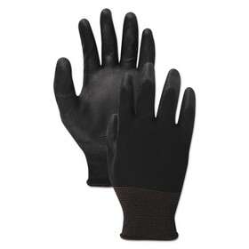 Boardwalk BWK000298 Palm Coated Cut-Resistant HPPE Glove, Salt and Pepper/Black, Size 8 (Medium), Dozen