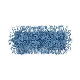 UNISAN BWK1118 Mop Head, Dust, Looped-End, Cotton/synthetic Fibers, 18 X 5, Blue