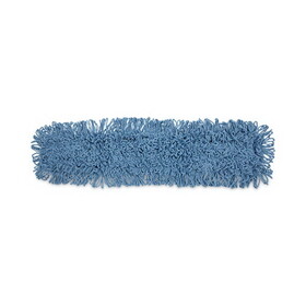 UNISAN BWK1136 Dust Mop Head, Cotton/synthetic Blend, 36 X 5, Looped-End, Blue