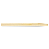 Boardwalk BWK124 Tapered End Broom Handle, Lacquered Hardwood, 1 1/8 Dia X 54, Natural