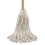 UNISAN BWK132C Handle/Deck Mop, #32 White Cotton Head, 54" Natural Wood Handle, 6/Pack, Price/PK