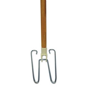 Boardwalk BWK1492 Wedge Dust Mop Head Frame/Lacquered Wood Handle, 0.94" dia x 48" Length, Natural