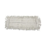 UNISAN BWK1624 Disposable Cut End Dust Mop Head, Cotton/Synthetic, 24w x 5d, White