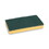 Boardwalk BWK174 Scrubbing Sponge, Medium Duty, 3.6 x 6.1, 0.75" Thick, Yellow/Green, Individually Wrapped, 20/Carton, Price/CT