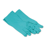 Boardwalk BWK183XL Nitrile Flock-Lined Gloves, X-Large, Green, Dozen