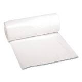 Boardwalk BWK2423EXH Waste Can Liners, 8-10gal, 24 X 23, .4mil, White, 25 Bags/roll, 20 Rolls/ct