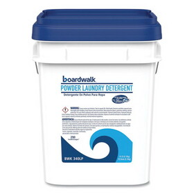 Boardwalk BWK340LP Laundry Detergent Powder, Low Foam, Crisp Clean Scent, 18 lb Pail