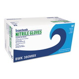 Boardwalk BWK380MCTA Disposable General-Purpose Nitrile Gloves, Medium, Blue, 4 mil, 1000/Carton