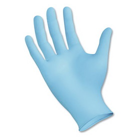 Boardwalk BWK382MBXA Disposable Examination Nitrile Gloves, Medium, Blue, 5 mil, 100/Box
