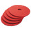 Boardwalk BWK4022RED Buffing Floor Pads, 22" Diameter, Red, 5/Carton, Price/CT