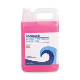 Boardwalk BWK4404N Neutral Floor Cleaner Concentrate, Lemon Scent, 1 gal Bottle, 4/Carton