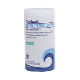 Boardwalk BWK458WA Antibacterial Wipes, 8 x 5 2/5, Fresh Scent, 75/Canister, 6 Canisters/Carton