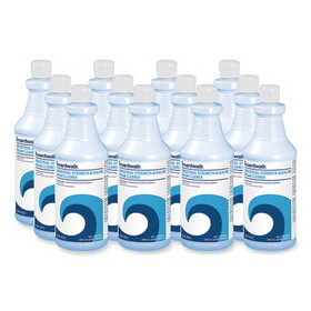 Boardwalk BWK4823 Industrial Strength Alkaline Drain Cleaner, 32 oz Bottle, 12/Carton