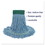 UNISAN BWK502BLEA Super Loop Wet Mop Head, Cotton/Synthetic Fiber, 5" Headband, Medium Size, Blue, Price/EA