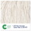 Boardwalk BWK503WHCT Super Loop Wet Mop Head, Cotton/Synthetic Fiber, 5" Headband, Large Size, White, 12/Carton, Price/CT