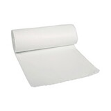 Boardwalk BWK511 Repro Low-Density Can Liners, 30 gal, 0.62 mil, 30 x 36, White, 10 Bags/Roll, 20 Rolls/Carton