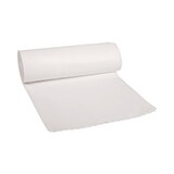 Boardwalk BWK515 Repro Low-Density Can Liners, 55 gal, 0.63 mil, 38 x 58, White, 10 Bags/Roll, 10 Rolls/Carton