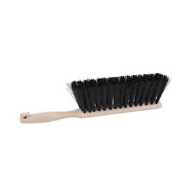 Boardwalk BWK5308 Counter Brush, Black Polypropylene, 4.5" Brush, 3.5" Tan Plastic Handle