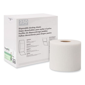 Boardwalk BWK582508 TrapEze Disposable Dusting Sheets, 8" x 125 ft, White, 250 Sheets/Roll,