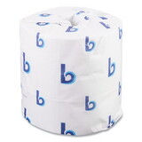 Boardwalk BWK6155B Two-Ply Toilet Tissue, Septic Safe, White, 4 1/2 x 4 1/2, 500 Sheets/Roll, 96 Rolls/Carton