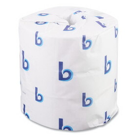 Boardwalk BWK6155B 2-Ply Toilet Tissue, Septic Safe, White, 4.5 x 4.5, 500 Sheets/Roll, 96 Rolls/Carton