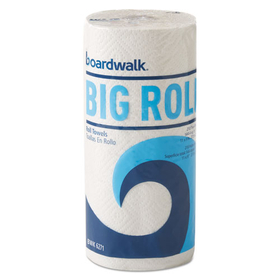 Boardwalk 6271 Office Packs Perforated Paper Towel Rolls, 2-Ply, White, 9" x 11", 210/Roll, 12/Ct